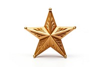 Christmas gold star white background. AI generated Image by rawpixel.