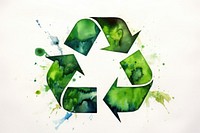 Recycling circle symbol shape.