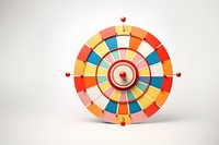 Darts dartboard game white background. 