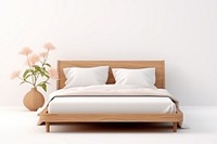 Bed furniture cushion bedroom. AI generated Image by rawpixel.