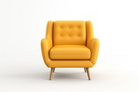 Furniture armchair white background comfortable. AI generated Image by rawpixel.