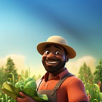 Outdoors cartoon farm agriculture. AI generated Image by rawpixel.