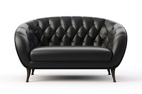 Furniture armchair leather black. 