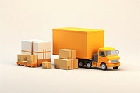 Cardboard vehicle box transportation. AI generated Image by rawpixel.