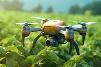 Helicopter aircraft outdoors nature. AI generated Image by rawpixel.