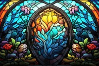 Art backgrounds glass stained glass. AI generated Image by rawpixel.