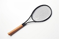 Racket tennis sports white background. 