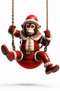 Cartoon monkey swing toy.