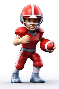 American football standing helmet sports. AI generated Image by rawpixel.