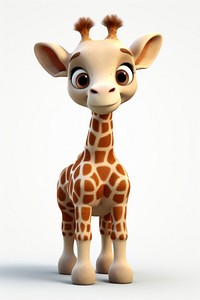 Giraffe cartoon mammal animal. AI generated Image by rawpixel.