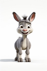 Donkey cartoon mammal animal. 