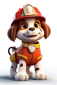 Cartoon helmet cute dog. 