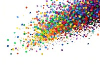 Backgrounds confetti white background celebration. AI generated Image by rawpixel.