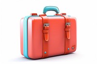 Suitcase luggage bag white background. AI generated Image by rawpixel.