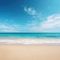 Beach sky outdoors horizon. 