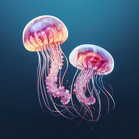 Jellyfish animal invertebrate translucent. AI generated Image by rawpixel.