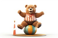 Cartoon ball bear toy. 