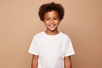 Portrait t-shirt smile white. 