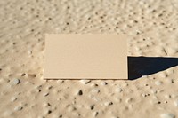 Outdoors shadow text business card. 