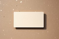 Paper wall text business card. 