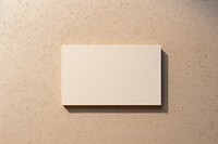 Paper wall text business card. 