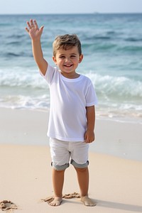 Beach portrait outdoors t-shirt. 