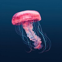 Jellyfish outdoors animal nature. AI generated Image by rawpixel.