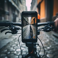 Bicycle vehicle camera photo. AI generated Image by rawpixel.