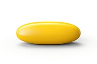 Pill yellow white background electronics. 