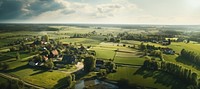 Farm architecture countryside outdoors. AI generated Image by rawpixel.
