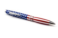 Pen patriotism cosmetics lipstick. 