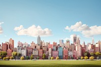 Landscape city architecture cityscape. AI generated Image by rawpixel.