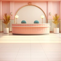 Furniture reception flooring hotel. AI generated Image by rawpixel.