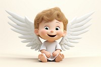 Angel smiling cute doll. 