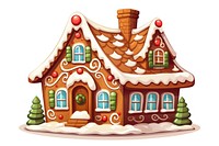 Gingerbread house architecture building. AI generated Image by rawpixel.