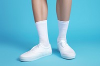 Shoe sock footwear sneaker. AI generated Image by rawpixel.