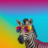 Sunglasses zebra wildlife animal. 