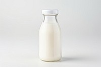 Milk bottle dairy white background. AI generated Image by rawpixel.