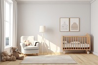 Nursery room furniture crib. .