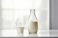 Milk bottle glass drink. AI generated Image by rawpixel.