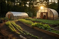 Outdoors architecture greenhouse gardening. 