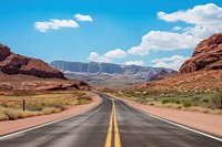 Road sky outdoors highway. 