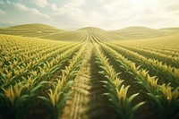 Field agriculture landscape outdoors. 