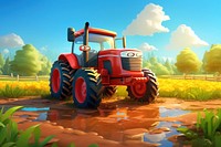 Agriculture outdoors tractor vehicle. AI generated Image by rawpixel.