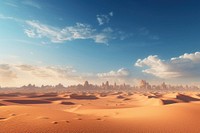 Desert sky landscape outdoors. 