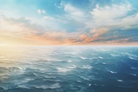 Ocean sky outdoors horizon. AI generated Image by rawpixel.