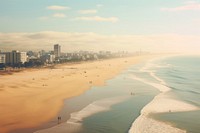 Beach sky architecture cityscape. 