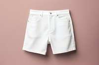 Shorts white underpants footwear. 