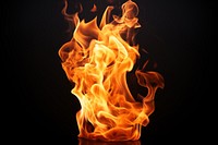 Bonfire flame explosion fireplace. AI generated Image by rawpixel.
