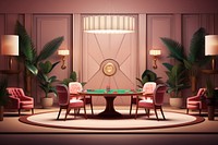 Table room furniture luxury. AI generated Image by rawpixel.